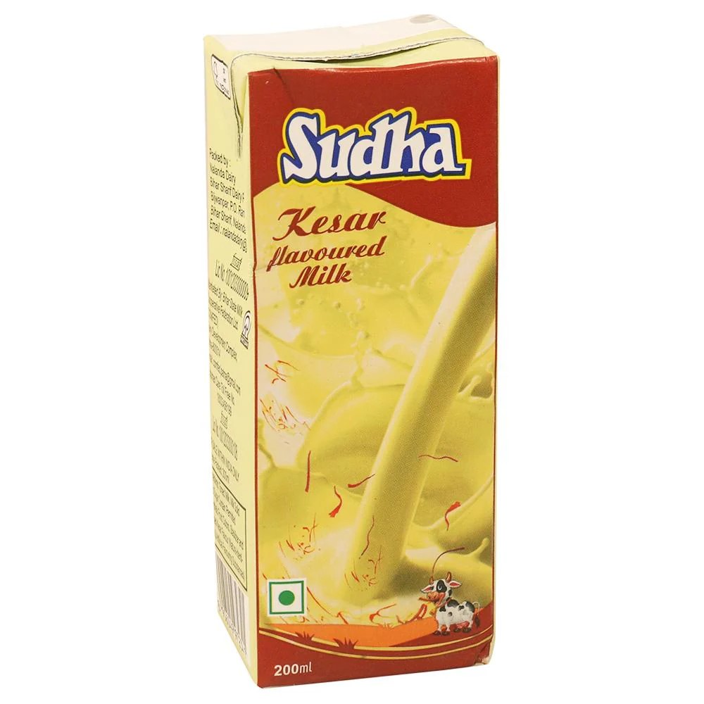 Kesar Flavoured Milk